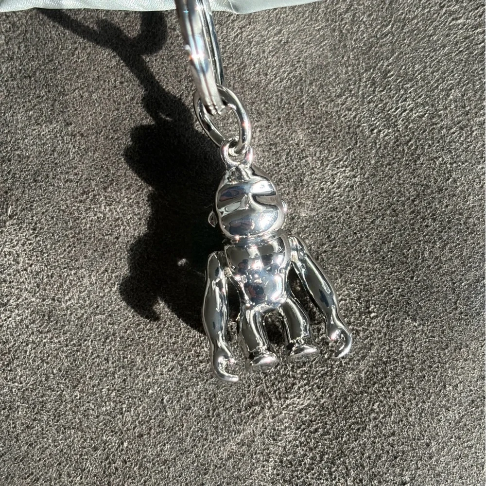 Kipling Metallic Silver Backpack Anto S NWT